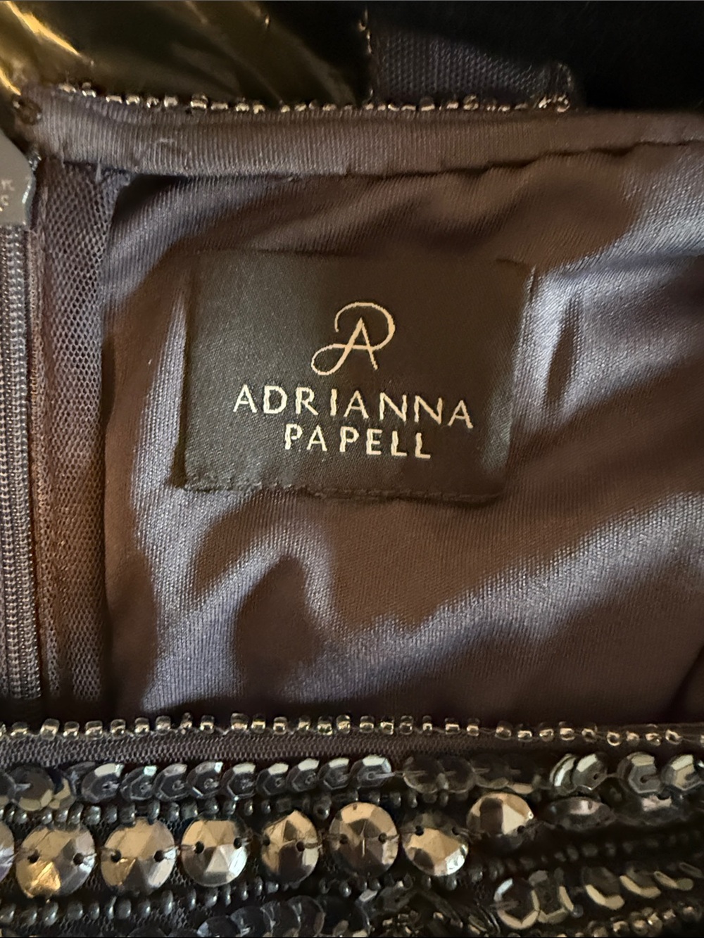 Adrianna Papell Grey Beaded Mini Dress - Picture 8 of 8